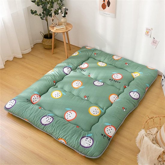 Vloermatras - Tatami mat - Comfortabel slapen - Verbreding rand ontwerp - 100x200cm - Geel