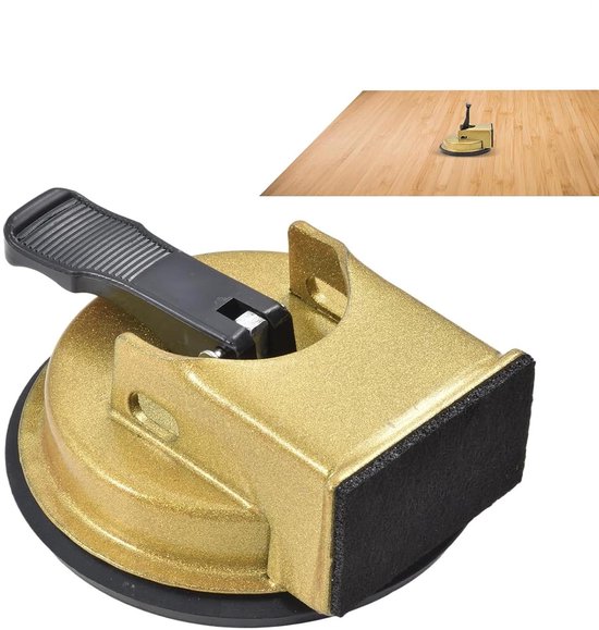 Vloerreparatie Tool - Laminaat Zuignap - Vloeren Herstellen - Robuuste ijzeren behuizing - 11.8 cm zuignap - Goud