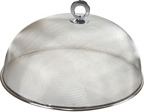 Voedselkappen metaal 30 cm - Eten/voedsel beschermen tegen ongedierte - Afdekkappen/vliegenkappen van Esschert Design