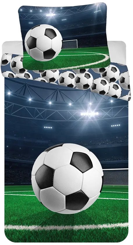 Voetbal Dekbedovertrek Eenpersoons - 140 x 200 cm van Good Morning