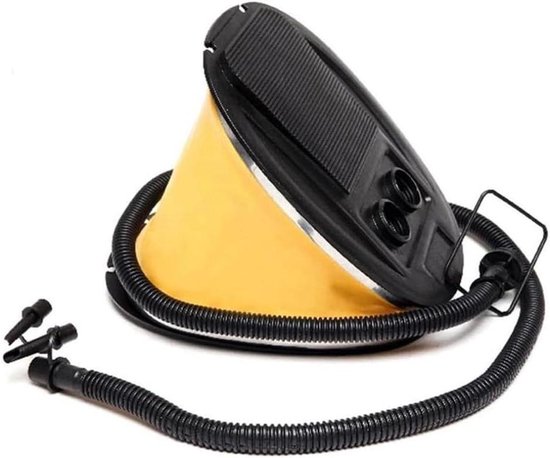 Voetpomp - Luchtpomp Kampeerpomp - Kamperen Opblazen - 3L Inhoud - 22.5 x 16 cm - Zwart