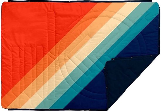 VOITED gerecycled Ripstop Outdoor Camping Deken, slaapzak regenboog van Merkloos