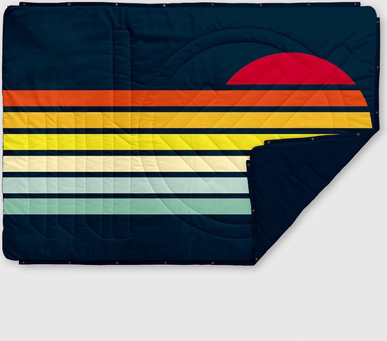 Voited Pillow Blanket Sun Rays Green Gabels van Voited