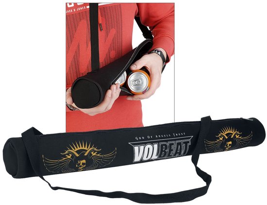 Volbeat Tas voor blikjes met print Koeltas zwart Polyester - van Volbeat