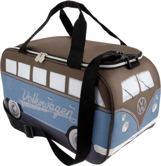 Volkswagen T1 Bus Koeltas - 25 Liter - Petrol/Bruin van Merkloos