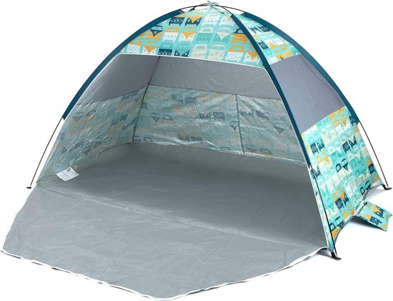 Volkswagen T1 Bus Transporter Beach Shell (2 People) with Carry Bag - Multibus/Blue - Beach Accessories Beach Tent van Volkswagen