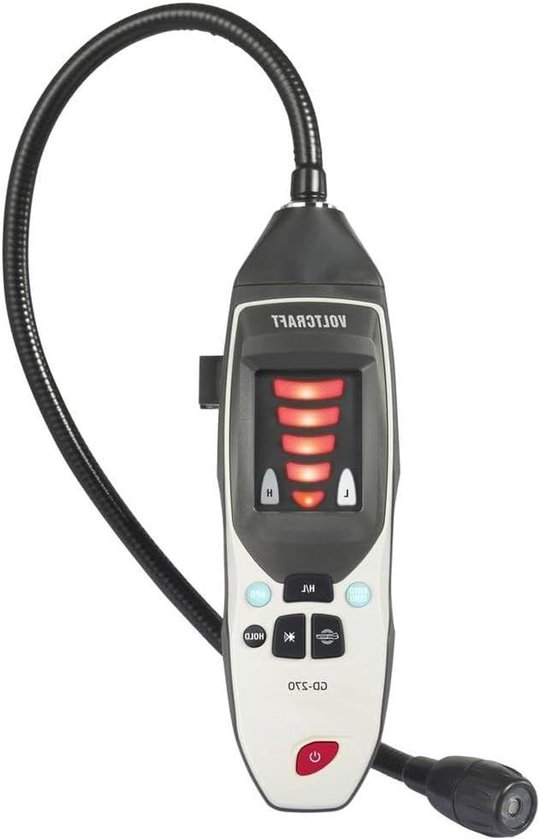 VOLTCRAFT GD-270 Gas Leak Detector Methane, Hydrogen, Propane, Ethene, Ethane, Hexane, Benzene, Iso-butane, Ethanol, Acee