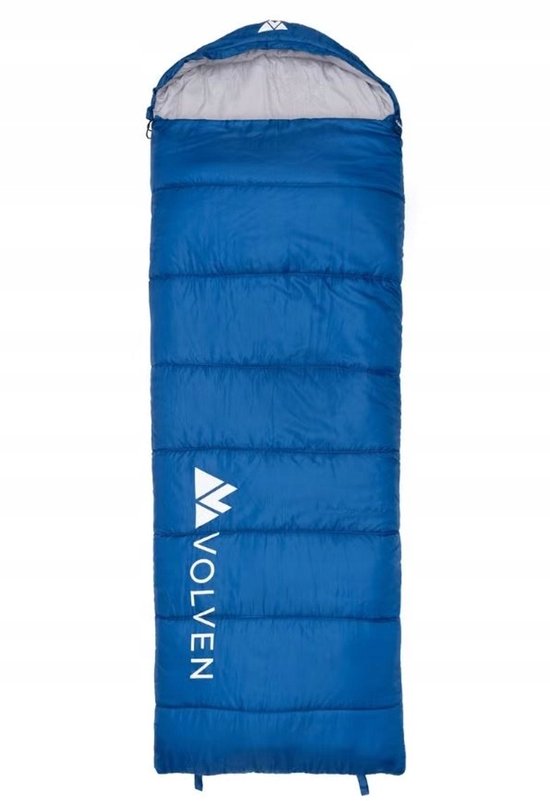 Volven Camper Slaapzak Links Rits Blauw - Comfortabel Kamperen