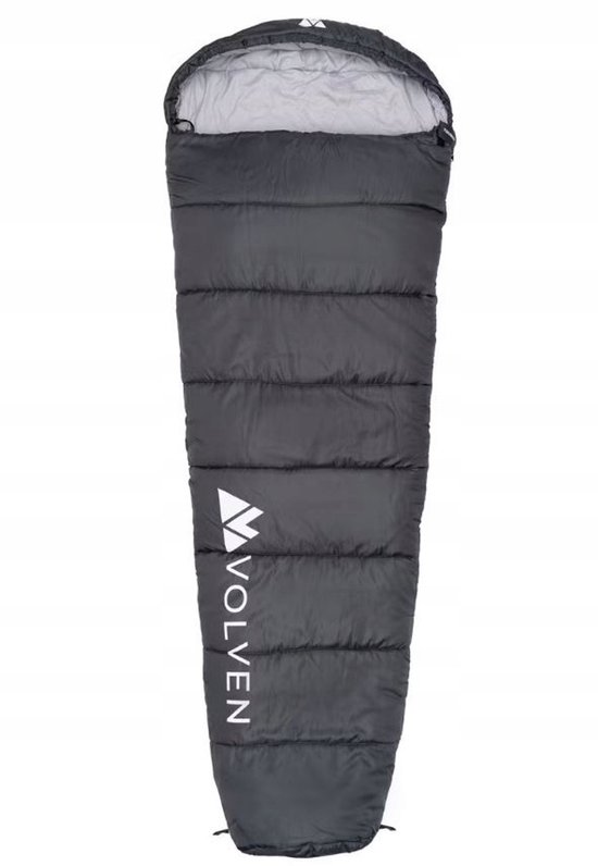 Volven Tourist Slaapzak Mummie - Grijs - Rechts Rits - 220cm