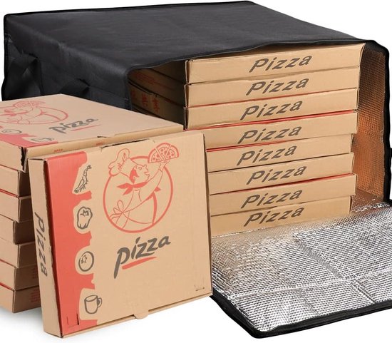 , voor gekoelde en geïsoleerde levensmiddelen, ideaal voor boodschappen (zwart) Thermische thermische zak Thermische thermische zak... 1 x, zwart, Thermische zak van Merkloos