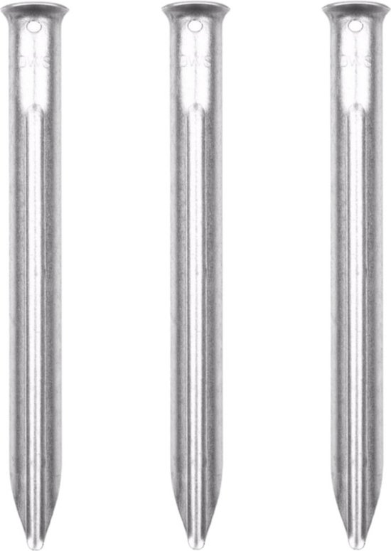 Voordeelset van 20x stuks tent haringen extra stevig 24 cm - Metalen tentharingen - Kampeer spullen - Outdoor kwaliteit van BXIWUDF.