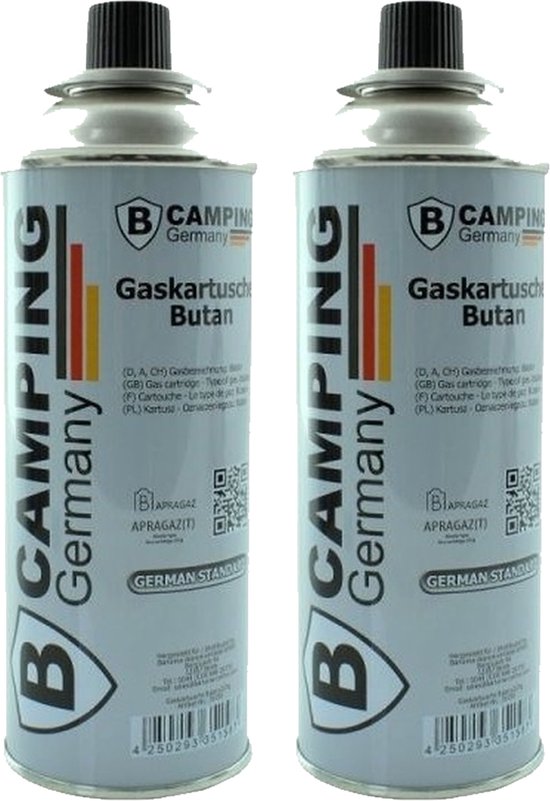 Voordeelset van 2x benson fles camping Butaangas/gasvulling van 227 gram - Kookstel/onkruidverdelging van Benson