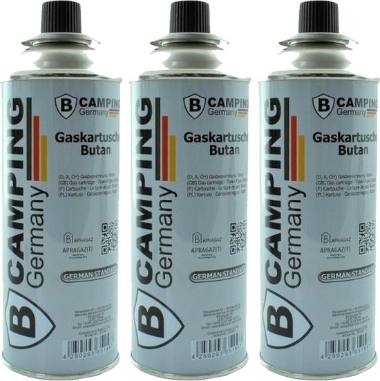 Voordeelset van 3x benson fles camping Butaangas/gasvulling van 227 gram - Kookstel/onkruidverdelging van Benson