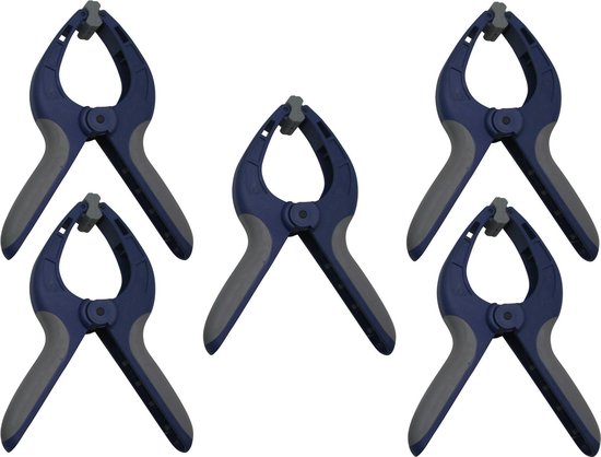 Voordeelset van 5x stuks grote zeilklemmen / zeilclips 9 inch - Kunststof - dekzeil klemmen / marktkraam klemmen van Orange85