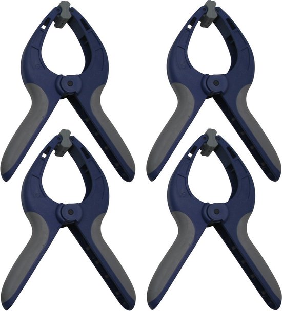 Voordeelset van 8x stuks grote zeilklemmen / zeilclips 9 inch - Kunststof - dekzeil klemmen / marktkraam klemmen van Trendyard