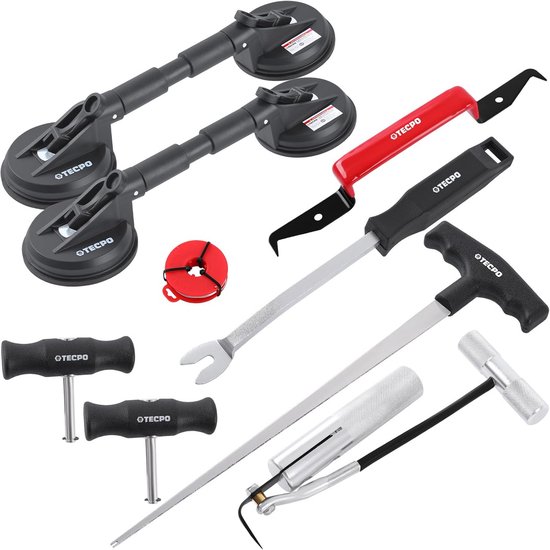 Voorruit reparatieset - Glas reparatie - Scheur herstellen - Dubbele zuiger - 425 cm lengte van Merkloos