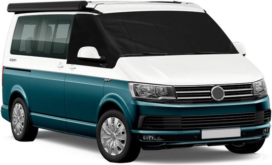 Voorruithoes, vervanging voor VW T5, luxe zonneschermen voor de voorruit, weerbestendig doek campingdoek, 100% verduistering (voor T5) van Walser