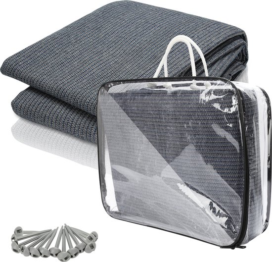 Voortent tapijt Antraciet campingtapijt Voortenttapijt - 250*600cm tent tapijt - Tenttapijt - HDPE Tapijt van Merkloos