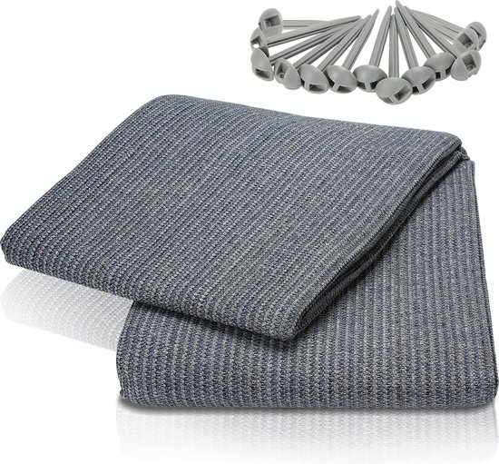 Voortent tapijt campingtapijt Voortenttapijt Antraciet Tenttapijt campingdoek Tenttapijt - HDPE Tapijt 200 x 200CM van Vita5