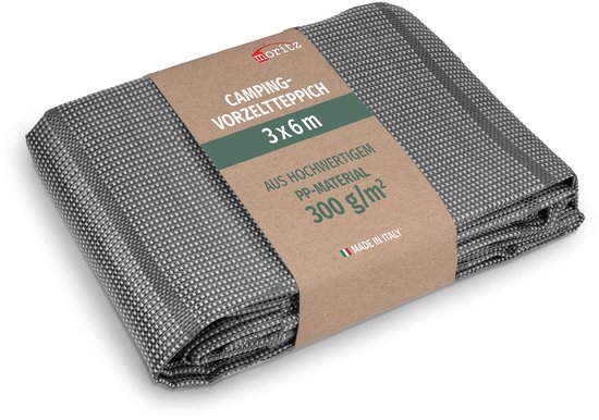 Vorzeltteppich donkergrijs 250x500 cm campingtapijt ademend waterafstotend