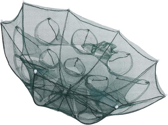 Vouwbaar Visnet - Garnalenkooi Vangnet - Vissen in Zoetwater - Paraplu Vorm Ontwerp - 94.5 x 94.5 x 55 cm