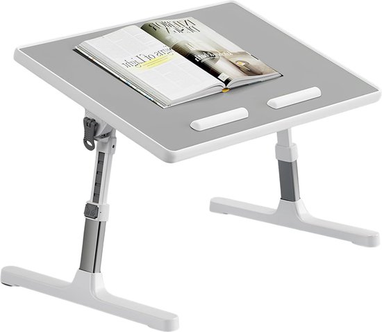 Vouwbare Computer Tafel - Draagbare Vouwtafel - Bedtafel in Hoogte en Hoek - Leesstandaard in Bed - Kleine Tafel voor Bank - Vloer - Werk - Studie - Lezen - Schrijven