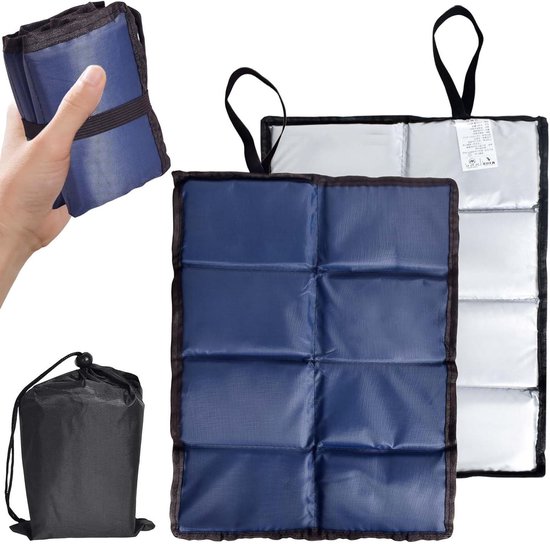 Vouwbare en Waterdichte Zitmat voor Wandelen, Kamperen, Vissen, Festivals en Sportactiviteiten - Lichtgewicht en Compact (Set van 2)