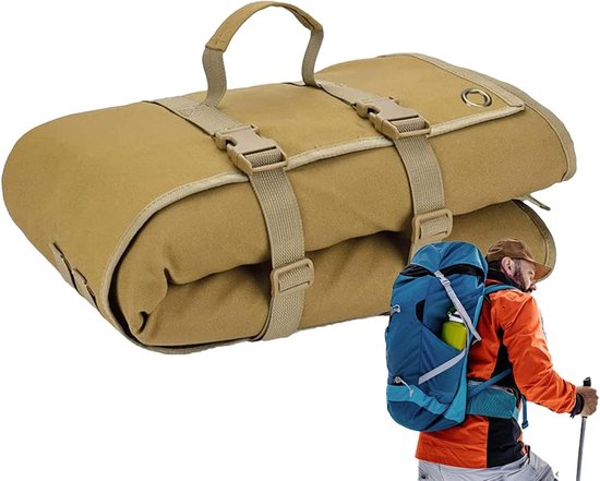 Vouwbare Slaapmat - Kampeerdeken Outdoor - Buiten slapen - Waterdicht Oxford Materiaal - 200x73 cm - Khaki