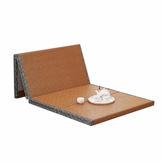 Vouwbare Tatami Mat - Traditionele Japanse Futonmat voor Yoga en Meditatie (120x200cm) van Merkloos