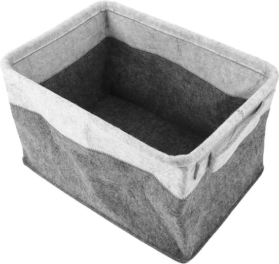 Vouwbare Wasmand - Opbergmand Vilt - Kleding Opbergen - Grote Capaciteit - 30x23cm - Diverse Kleuren