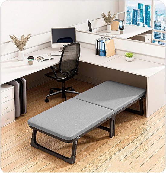 Vouwbed Traagschuim - Gastenmatras Opvouwbaar - Thuis Kantoor Camping - 5 Versnellingen Verstelbaar - 70 cm Breed
