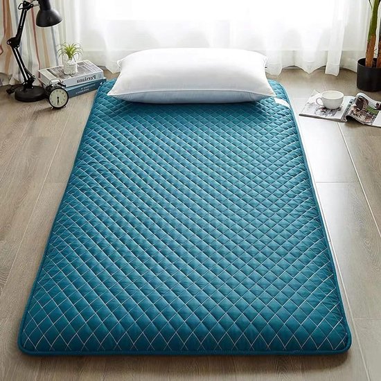 Vouwende Matras - Japanse Futon - Comfortabel Slapen - Traagschuim Ondersteuning - 0.9x2m - Grijs