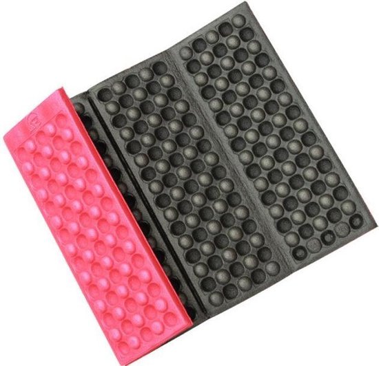 Vouwkussen – Camping zitje – Picknick kussen – Draagbaar kleed – Seat pad - Rood van Lester Deluxe