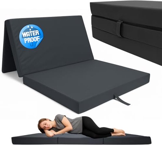 Vouwmatras 120 x 200 cm - Opvouwbaar Gastmatras voor Reizen en Kamperen van Merkloos