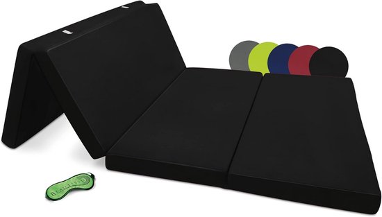 Vouwmatras 120x195 cm - fold-out matras voor gasten of reizen - opbergzak inclusief van LifeGoods