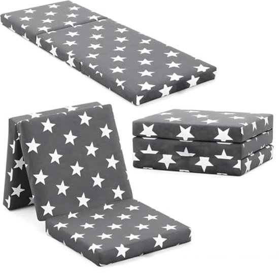Vouwmatras 65 x 190 cm - 8,5 cm Hoogte - 3-Delig Opvouwbaar Reismatras van VICCO