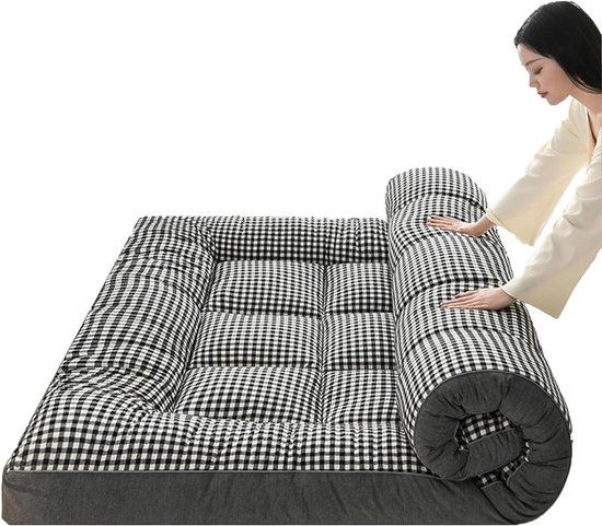 Vouwmatras - Futonmatras Slaapmat - Logeren en Slapen - Japanse Stijl Ontwerp - 90x200cm - DD