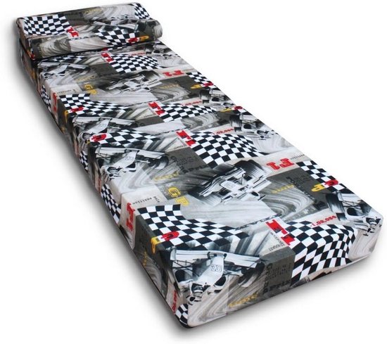 Vouwmatras Gastenbed - Opvouwbaar Ligbed - Comfortabel Slapen - Ruimtebesparend Ontwerp - 70 x 200 cm - Multicolor