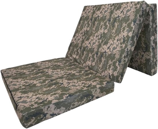 Vouwmatras Gastenmatras 195x60x9cm - Opvouwbare Slaapoplossing voor Thuis en Kamperen van Merkloos