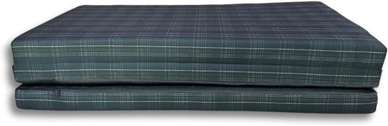 Vouwmatras - Gastenmatras - Comfortabel slapen - Wasbare hoes - 195 x 120 cm - Zwart