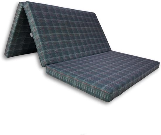 Vouwmatras - Gastenmatras Slaapmat - Comfortabel Slapen - Oeko-Tex Gecertificeerd - 195 x 120 cm - Zwart