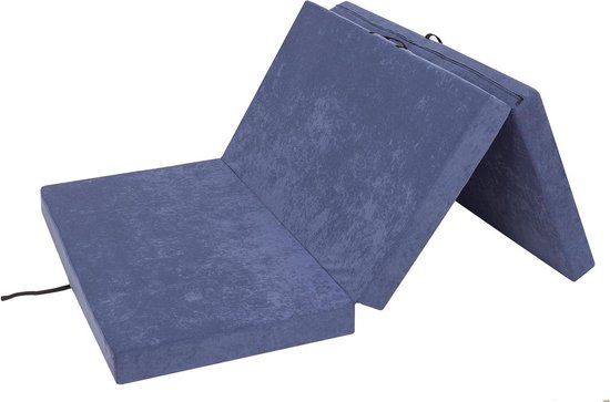 Vouwmatras - Gastenmatras Slaapmat - Extra Slaapplek Creëren - Oeko-Tex Gecertificeerd - 200 x 120 cm - Geel