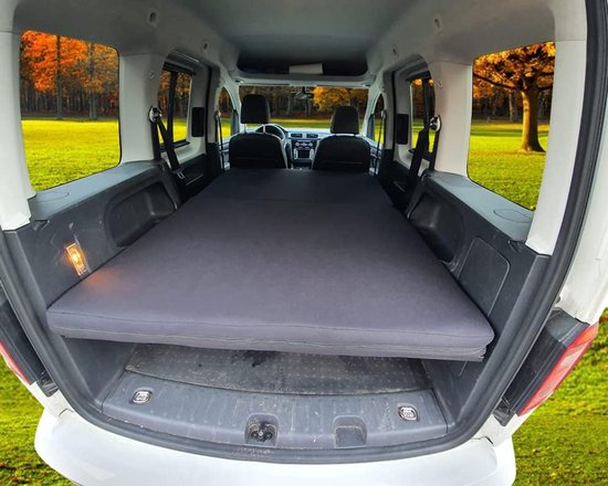 Vouwmatras - Klappermatras Slaapmat - Kamperen Auto - Op Maat Gemaakt - 180 x 110 cm - Zwart