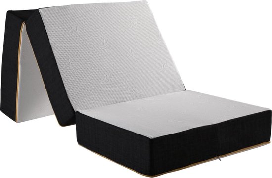 Vouwmatras - Logeerbed - Kamperen - Orthopedisch schuim - 100 x 200 cm - Wit