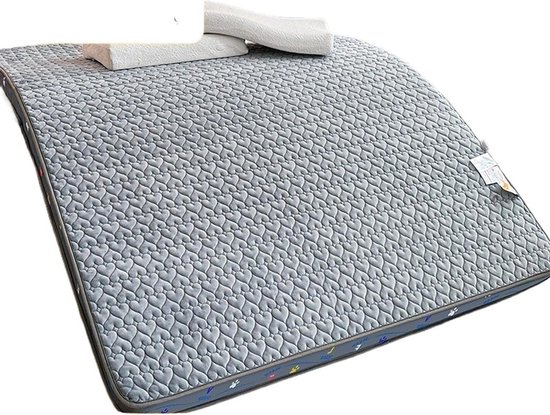 Vouwmatras - Opklapmatras Gastenmatras - Comfortabel Slapen - Lichtgewicht Ontwerp - 90 x 200 cm - Grijs