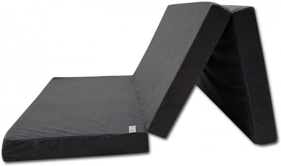 Vouwmatras - Opvouwbaar bed - Comfortabel slapen - Wasbare hoes - 120 x 200 cm - Grijs