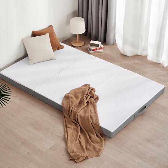 Vouwmatras - Opvouwbare matras Schuimmatras - Logeerbed Creëren - Hoge Dichtheid Schuim - 120 x 195 x 10 cm