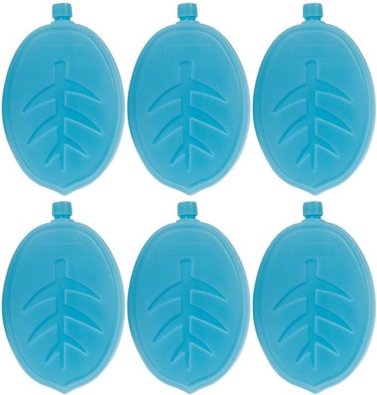 Vriezer Blokken - Herbruikbare IJsblokken - Picknick Koelen - Lange Koude Retentie - 6 Stuks - Blauw