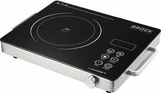 Vrijstaande Elektrische Kookplaat - Infrarood - RVS - 2000W - Zilver van Merkloos