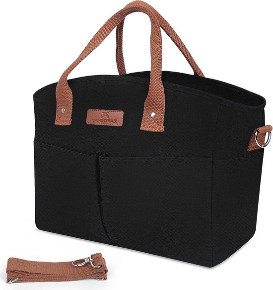 Vrouwen lunchtassen - herbruikbare geïsoleerde koeltas - waterdicht en lekvrij - draagbare lunchbox met schouderriem - voor werk strand wandelen picknick. van Merkloos